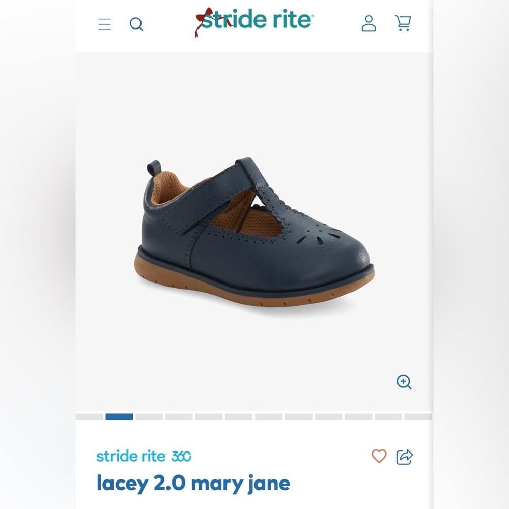 Stride Rite Lacey 2.0 navy Mary Jane sandals for baby/ toddlers